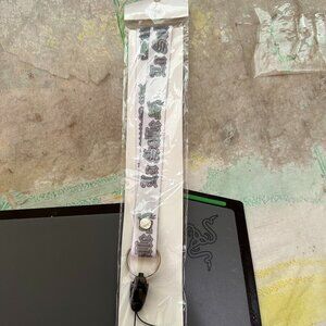 La Salle College Univeristy Philippines White Lanyard Keychain